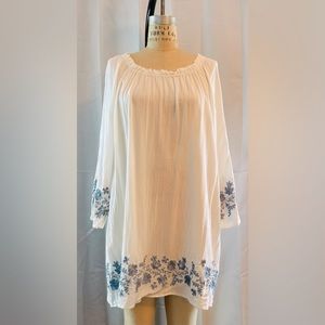 J.Jill embroidered gauze tunic. XL.